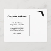 フロリダ州ヴィンテージの移動州マップ 案内ポストカード (裏面)