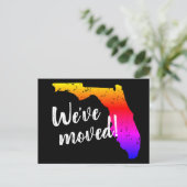 フロリダ州ヴィンテージの移動州マップ 案内ポストカード (スタンド正面)