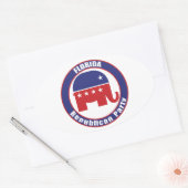 フロリダ州共和党パーティー 楕円形シール (封筒)