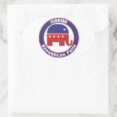 フロリダ州共和党パーティー 楕円形シール (バッグ)