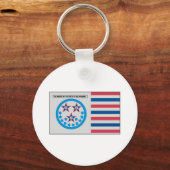 フロリダ州分離旗 – 1861年1月10日 キーホルダー (正面)
