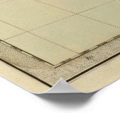 フロリダ州地図 ポスター (角)