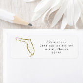 フロリダ州差出人住所ラベル ラベル (インサイチュ)