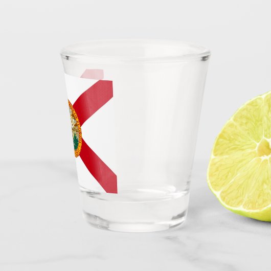 フロリダ州旗と愛国的なショットグラス ショットグラス (右)