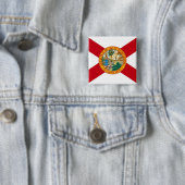 フロリダ州旗のあるボタン 缶バッジ (インサイチュ)