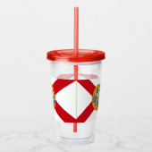 フロリダ州旗を持つ愛国的なアクリルタンブラー アクリルタンブラー (右)