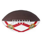 フロリダ州旗を持つ愛国的なアメリカンフットボール アメリカンフットボール (正面)