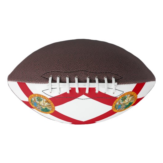 フロリダ州旗を持つ愛国的なアメリカンフットボール アメリカンフットボール (正面)