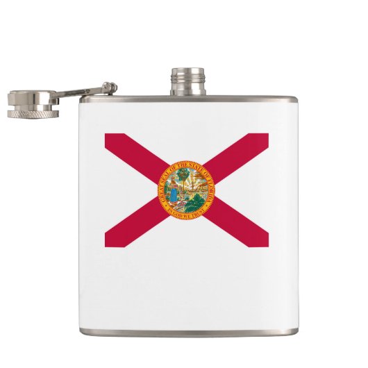 フロリダ州旗デザイン フラスク (オープン)