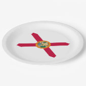 フロリダ州旗デザイン ペーパープレート (アングル)