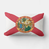 フロリダ州旗プリント愛国心 ランバークッション (正面)