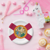 フロリダ州旗プレート、パーティー、スポーツ、フロリダ ペーパープレート (パーティー)