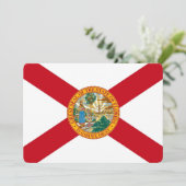 フロリダ州旗付きの愛国的な招待状 招待状 (スタンド正面)