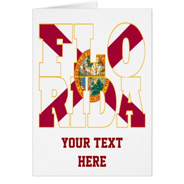 フロリダ州旗文字 (正面)