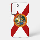 フロリダ州旗素晴らし印フロリダレッドホワイト SAMSUNG GALAXYケース (裏面)