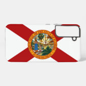 フロリダ州旗素晴らし印フロリダレッドホワイト SAMSUNG GALAXYケース (裏面横)