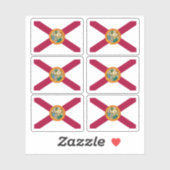 フロリダ州旗、アメリカ国旗 シール (シート)