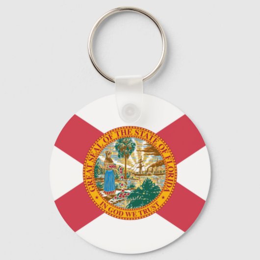 フロリダ州旗 キーホルダー (正面)