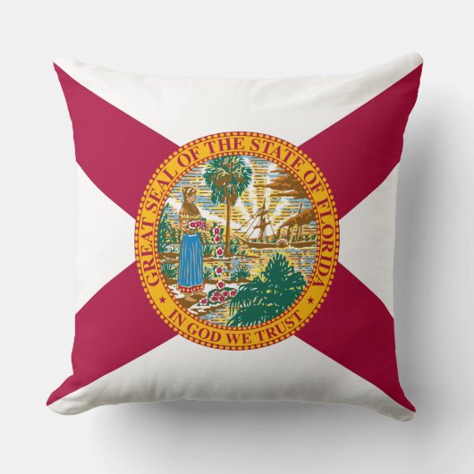 フロリダ州旗 クッション (正面)