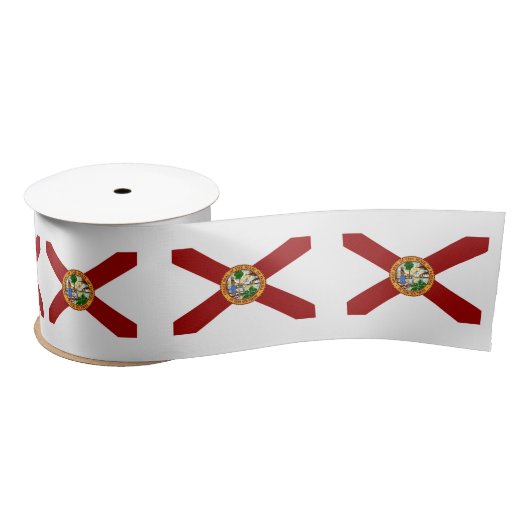 フロリダ州旗 サテンリボン (リール)