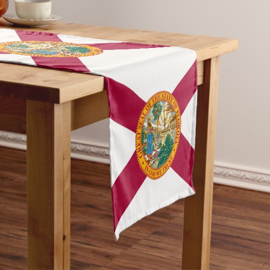 フロリダ州旗&スポーツファンハウスデコール/フロリダ ショートテーブルランナー (インサイチュ)