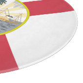 フロリダ州旗：フラリディア諸島の太陽の州 カッティングボード (角)