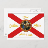 フロリダ州旗 ポストカード (正面/裏面)