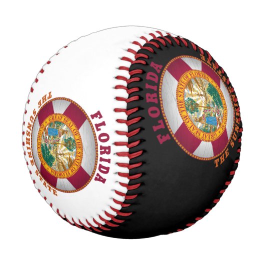 フロリダ州旗 野球ボール (アングル)
