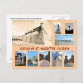 フロリダ州聖アウグスティヌスの歴史像 ポストカード (正面/裏面)