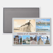 フロリダ州聖アウグスティヌスの歴史像 マグネット (正面/裏面)