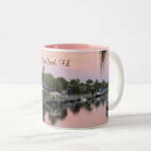 フロリダ州運河、コーラル岬 ツートーンマグカップ (正面右)