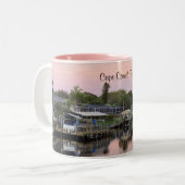 フロリダ州運河、コーラル岬 ツートーンマグカップ (正面左)