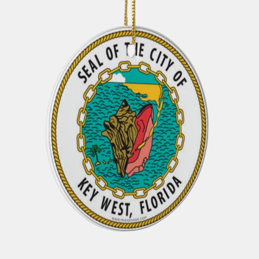 フロリダ州鍵西部のシール セラミックオーナメント (右)