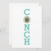 フロリダ州鍵西部のシール 招待状 (正面/裏面)