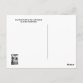 フロリダ州鍵西部のビジョン ポストカード (裏面)