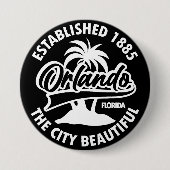 フロリダ州，オーランド 缶バッジ (正面)