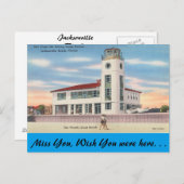 フロリダ州、ジャクソンビル、救命所 ポストカード (正面/裏面)