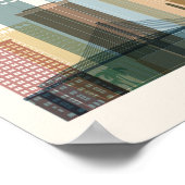 フロリダ州，タンパ |スカイライン ポスター (角)