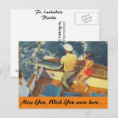 フロリダ州、フィートサイリフィング・ローダーデール ポストカード (正面/裏面)