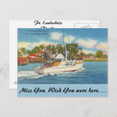 フロリダ州、フィートニューリバー・ローダーデール ポストカード (正面/裏面)