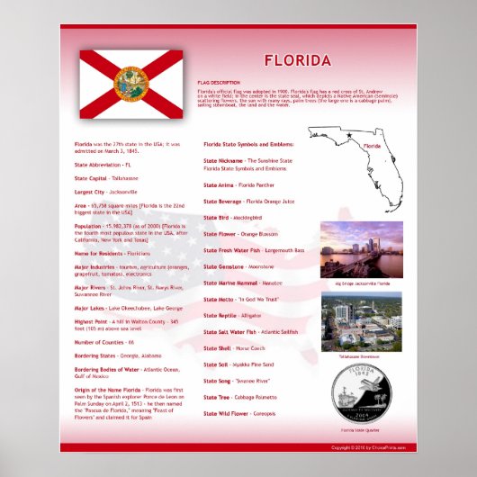 フロリダ州,フロリダのポスター ポスター (正面)