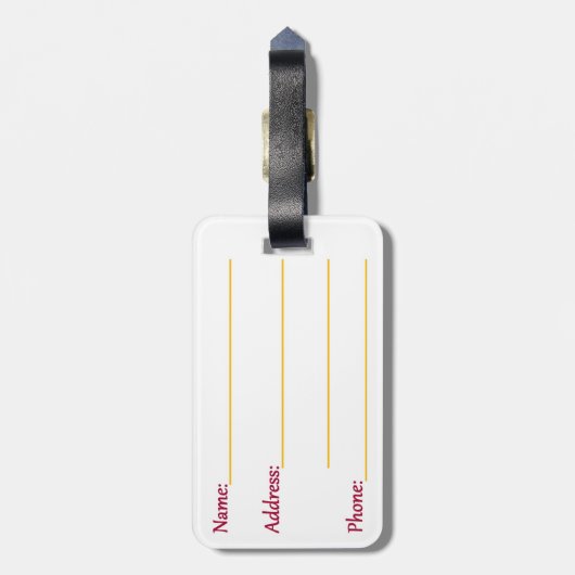 フロリダ州 ラゲッジタグ (裏面縦)