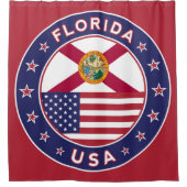 フロリダ州、レッド、 シャワーカーテン (正面)