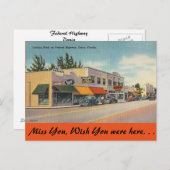 フロリダ州、連邦道路、ダニア州 ポストカード (正面/裏面)