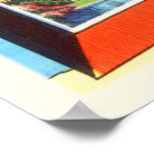 フロリダ州# 2 FL古いヴィンテージ旅行お土産 ポスター (角)