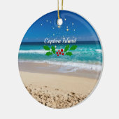 フロリダ州Captiva Islandのクリスマスオーナメント セラミックオーナメント (左)