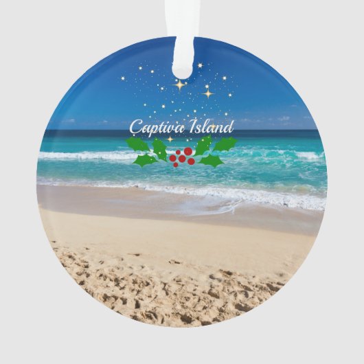フロリダ州Captiva Islandのクリスマス オーナメント (裏面)
