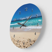 フロリダ州Captiva Island – 熱帯の楽園 ラージ壁時計 (傾斜)
