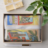 フロリダ州FLヴィンテージラージレターの州 薄葉紙 (ギフト)