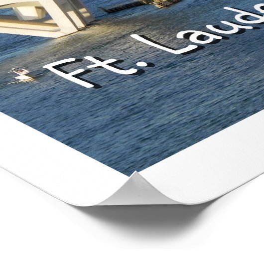 フロリダ州Ft Lauderdale ポスター (角)